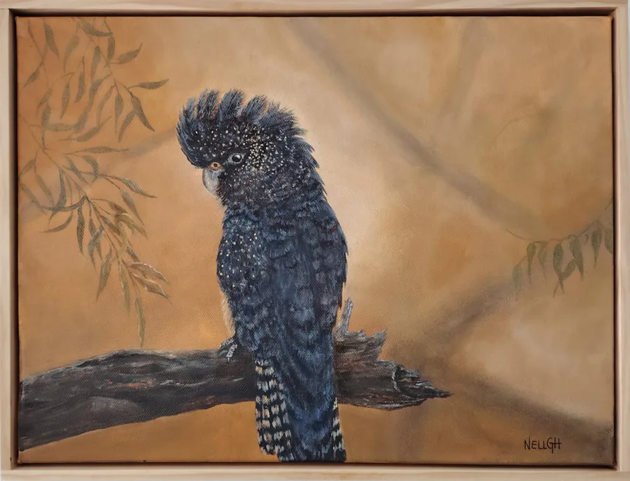 Mrs. Cockatoo, a painting of a cockatoo by Janelle Gibbon-Heath